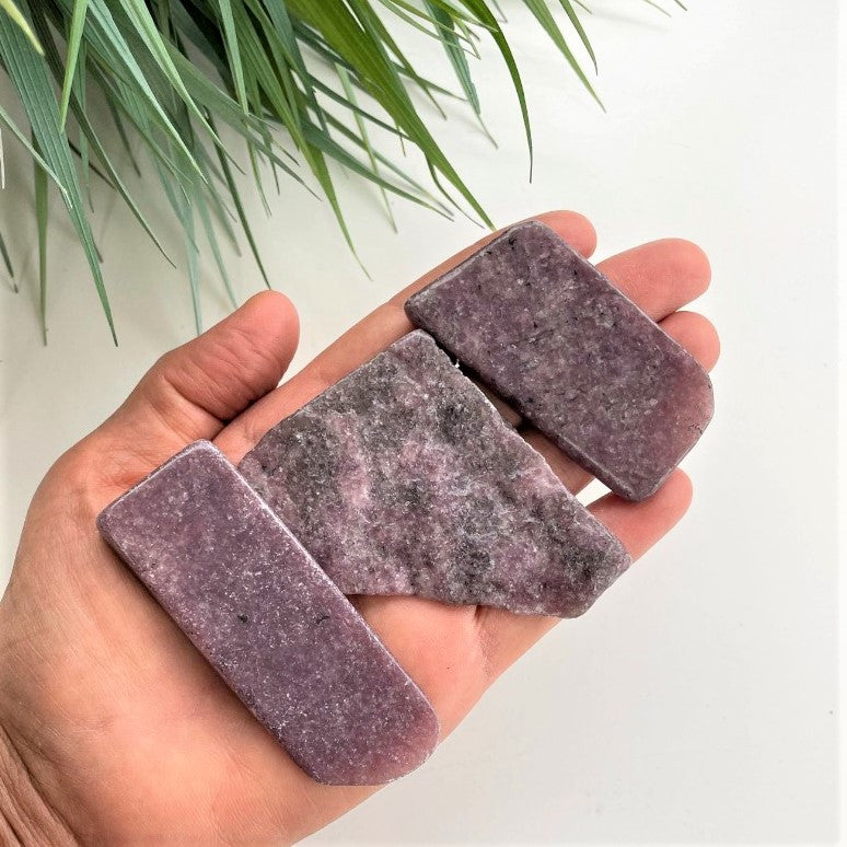 Polished Slabs - Lepidolite - 500g(18-28)pc Polished Slabs - Lepidolite - 500g(18-28)pc